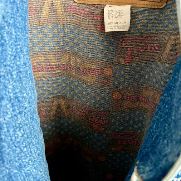 Rare Vintage Levis Chore Made In USA Jean Jacket Size Medium 25x33 Preowned - Picture 7 of 9